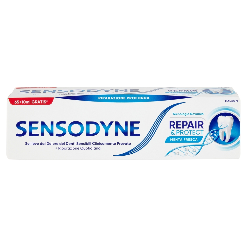 Sensodyne Dentifricio Repair&Protect Denti Sensibili Protegge dalle Carie Uso Quotidiano 75 ml